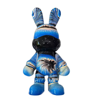 Figurine d'ours en peluche, ours en peluche, lapin, ours en peluche, peinture acrylique créative, cadeaux originaux, peinture fluide DIY