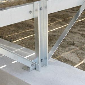 Structure de montage au sol pour panneaux solaires photovoltaïques à angle d'inclinaison réglable en zinc-aluminium-magnésium et silicium polycristallin pour usage domestique avec MPPT - Product Image 1