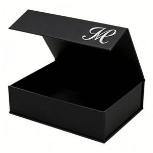 Caja de Regalo de Cartón Rígido Plegable con Logotipo Personalizado Magnético de Lujo, Laminación Mate, Materiales Reciclados - Product Image 1