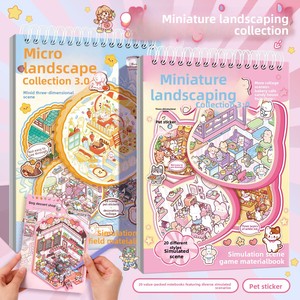 Collection d'autocollants ArtBlue Scènes de Dessins Animés - <span class=keywords><strong>Livre</strong></span> d'autocollants Monde Miniature - Adhésifs Décoratifs Mignons et Éducatifs pour Journal Créatif et DIY en PET - Product Image 1