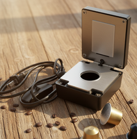 Machine manuelle de scellage de capsules de café, scelleuse de dosettes en aluminium pour capsules de café, utilisation facile à la maison ou au bureau