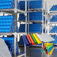 Bâche de camion robuste en PVC tissé 1100D enduit, ignifuge et imperméable, renforcée pour les couvertures de véhicules commerciaux