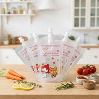 Pochette Doypack transparente réutilisable en PET+PE avec bec verseur pour l'emballage de boissons – Solution de stockage de liquides personnalisable et recyclable