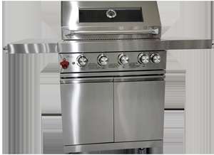 Cocina al aire libre de acero inoxidable, 4 quemadores, barbacoa con quemador trasero <span class=keywords><strong>infrarrojo</strong></span> - Product Image 3