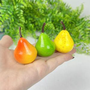 Mini Pera de Espuma, Modelo de Polifoam, Manualidades, Decoraciones de Pera Falsa, Amarillo/Verde/Rojo-Amarillo, para Accesorios de Fotografía y Juguetes - Product Image 1