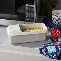 Récipient de stockage de pâtes en plastique hermétique en gros organisateur de garde-manger de cuisine pour nouilles spaghetti conservation des aliments