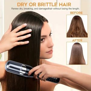 Soin des cheveux tout-en-un: dissolvant sans fil rechargeable 2025 et mini <span class=keywords><strong>lisseur</strong></span> à chaleur uniforme - Product Image 5
