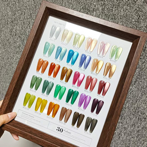 AILANUO nueva moda finales de otoño ojo de gato esmalte de uñas Gel cuentas de vidrio 30 colores caramelo Castaño marrón luz flotante UV Gel - Product Image 1