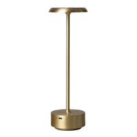 Lampe de bureau rechargeable par USB en cuivre de haute qualité, longue durée de vie ; style américain simple, minimaliste, lumière de nuit romantique