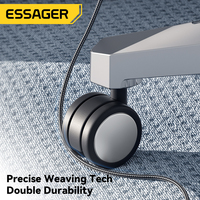 ESSAGER ES-X45 en Nylon personnalisé 2M 3M 3A Usb C Type charge rapide chargeur de téléphone portable câble de données pour 13 14