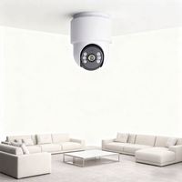 Kit de CCTV, Cámara Inalámbrica, Sistema de Seguridad para el Hogar, 4MP HD WiFi PTZ, Visión Nocturna, Micrófono Incorporado, Audio Bidireccional, Almacenamiento en la Nube