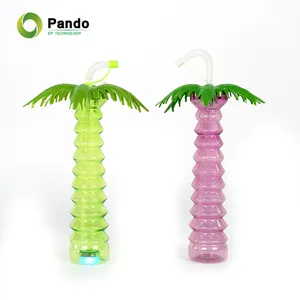 Novità simpatica per bambini che bevono succo di luce a Led in plastica per palme lunghe feste alta tazza per bambini