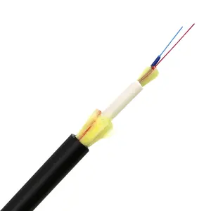 Offres Spéciales 1-4 cœurs câble FTTH monomode G657A2 GJYFJY extérieur aireal serré tampon câble à fibre optique durable