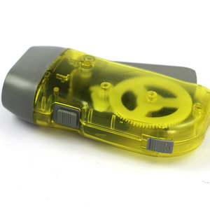 Torcia a Manovella con 3 LED Rossi, Dinamo a Pressione, Illuminazione di Emergenza per Esterni Notturni - Product Image 2