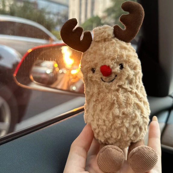 Cerf de Noël cacahuète 15cm