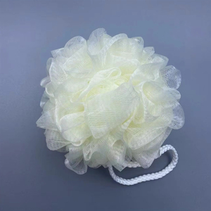 Fleur de <span class=keywords><strong>bain</strong></span> en filet à bulles, couleur unie, durable, anti-éclatement, de haute qualité, avec logo OEM, vente en gros - Product Image 5
