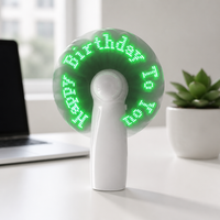 Ventilatore Portatile Mini Personalizzato con Stampa Digitale, Display LED in Plastica, Logo per Matrimoni, Concerti, Feste, Ventilatore Pubblicitario Luminoso