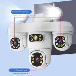 Camera mạng không dây ngoài trời độ nét cao với đèn điều khiển từ xa Bảo hành 1 năm và dữ liệu đám mây cho giám sát tại nhà - Product Image 1