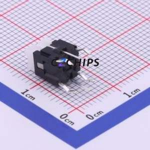 TM-004-D3-02 Tactile Switch Through hole Component THT,6x6mm Switch Single Pole Single Throw Rectangle Button 2.6N Through Hole - Product Image 2