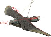 Produit Offre Spéciale Aigle Volant Sculpture Couleur Personnalisée En Plastique Aigle Volant Leurres pour Effrayer Oiseau à Oiseau Répulsif