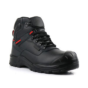 Botas de Trabajo de Media Caña con Puntera de Seguridad de Cuero Genuino Recién Llegadas para Hombre Zapatos de Seguridad - Product Image 1