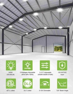 Lámpara UFO para Techo, Luz LED para Garaje, Iluminación para Almacenes, Lámparas LED de Gran Altura, Panel LED para Techos Industriales - Product Image 2