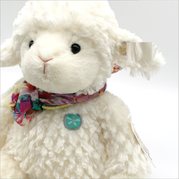 Réaliste chèvre peluche animal en peluche personnalisé porte-clés mouton grand poids anxiété mouton en peluche