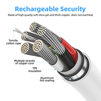 Câble de charge super rapide 120W en alliage de zinc Silicone liquide Type-C à Type-C Câble de charge rapide pour téléphone Apple macbook Android