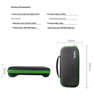 Estuche de Transporte Portátil de Material EVA con Cremallera para Consola Portátil Rog Xbox Ally/X, Modelo GP-603 - Product Image 4