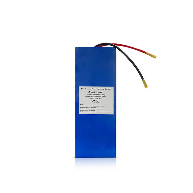 Long Cycles Factory Rechargeable LFP Battery Pack 25V 25.6V 50Ah Custom LiFePo4 Battery for Robotics