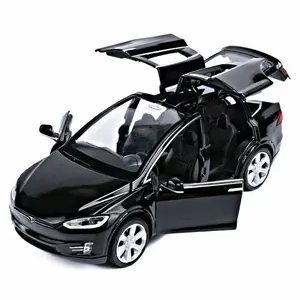 Tesla-modelo X 90 de aleación 1/32, modelos de coche