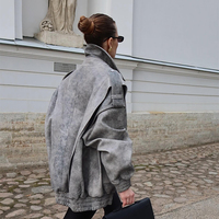 Veste bomber en cuir d'agneau véritable pour femme, luxe, automne/hiver, imperméable, coupe-vent, respirante, doublure épaisse