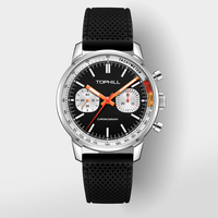 TOPHILL – montre chronographe Sapphire pour hommes, étanche à 50M, Panda 1963, mouvement Seagull ST1901, montres-bracelets mécaniques lumineuses