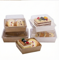 Boîte à bonbons en papier kraft, boîte à pain, boîte à pâtisserie, boîte à gâteaux, boîte à beignets, boîte à biscuits, emballage pour desserts sucrés