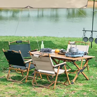 Meilleur prix de gros nouveau style moderne parc en acier au carbone jardin extérieur pliant pique-nique Camping table
