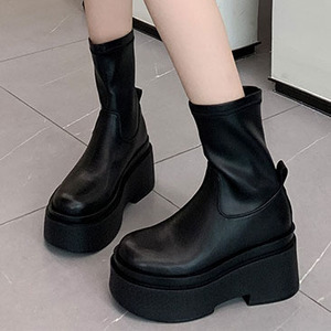 Botines de Tacón Alto con Punta en Pico para Mujer, Estilo Europeo Americano, a la Moda, Plataforma, Talla Pequeña, Impermeables, Novedad 2026 - Product Image 3