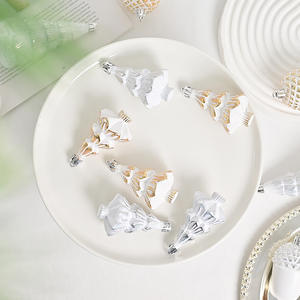 Nuevo Adorno Navideño Retro Blanco de 8CM, Pequeños Adornos Colgantes Festivos para Árbol de Navidad y Decoraciones para Árboles - Product Image 3