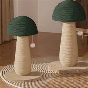 Pilzförmiger Katzenkratzer für Hauskatzen zum Schutz von Möbeln, Katzenkratzbaum mit Sisal und Ballspielzeug - Product Image 1