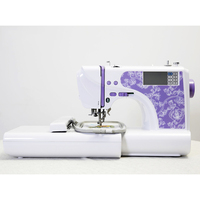 Machine à coudre domestique 1 tête, machine à broder pour vêtements prêts-à-porter, machine à coudre pour tubulures et vêtements