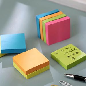 กระดาษโน้ตเรืองแสงแบบเรียบง่ายขายส่งยอดนิยม ขนาด 76 มม. - Product Image 4