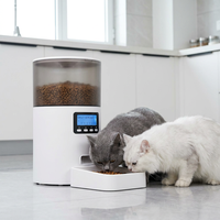 Distributeur automatique de nourriture pour chats en plastique - Utilisation en hôtel et en pension - Caméra WiFi intelligente - Surveillance - Alimentation programmée - Qualité commerciale