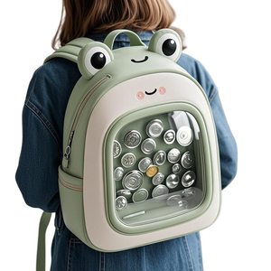 Personalizado Animal Rana forma patrón impresión diseño bordado claro ventana esmalte Pin Crossbody Ita bolsa - Product Image 1