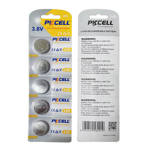 PKCELL 3.6V Li-ion Batterie rechargeable Lir2032 Pile bouton rechargeable <span class=keywords><strong>Lir</strong></span> <span class=keywords><strong>2032</strong></span> CR <span class=keywords><strong>2032</strong></span> - Product Image 2