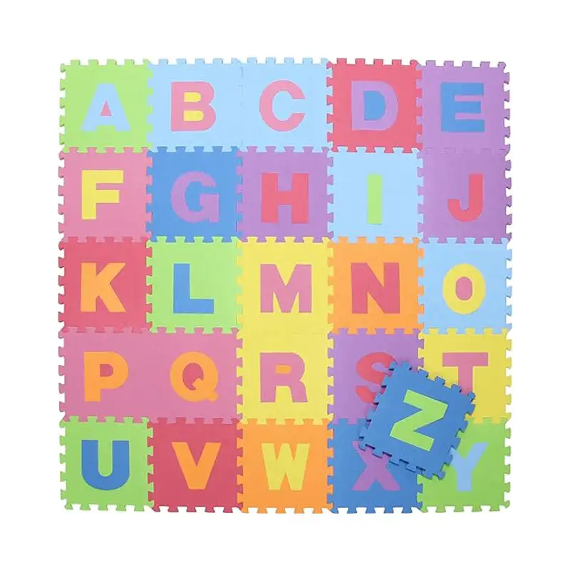 Set 30*30cm Cartoon Englisch Alphabet Muster Baby Krabbel matte Puzzle Spielzeug Kind EVA Schaum Yoga Brief matten Lernen