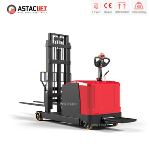 Apilador Eléctrico Contrapesado de 2000 kg y 3 m con Mástil de 2/3 Etapas, Desplazador Lateral Hidráulico y Neumáticos de Poliuretano - Product Image 4