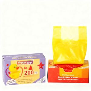 Sacs à couches parfumés extra épais, 200 unités, écologiques, biodégradables, sacs à déchets pour couches, style plastique simple, marque RDY pour - Product Image 2