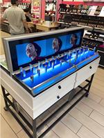 Écran publicitaire à petite étagère de taille personnalisée pour centre commercial écran LCD étiré à barre ultra large