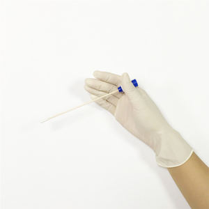 Gants d'examen jetables en latex sans poudre, épaisseur 5 MIL, longueur 24 CM, bord coupé, manchette lisse, usage général, fabriqués en Malaisie - Product Image 1