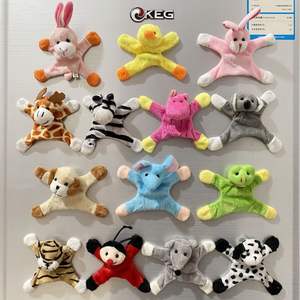 Stock di Fabbrica: Mini Bambole di Peluche Serie <span class=keywords><strong>Zoo</strong></span> Cartoon da 10cm, Magneti per Frigorifero con Adesivi Magnetici, Giocattoli Animali in Peluche - Product Image 3