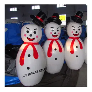 Изготовленные на заказ Надувные игрушечные Снеговики roly-poly для продажи, герметичные надувные Снеговики roly poly Tumbler для детей